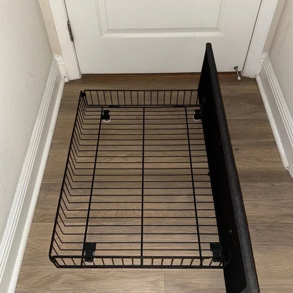 Modern Queen Bed Frame and Mattress - Used Like New